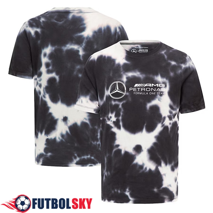 Camiseta de manga corta F1 Mercedes Benz Team Negro/Blanco 2023