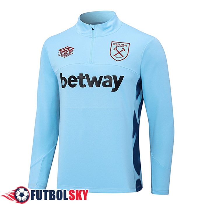 Sudadera De Entrenamiento West Ham Azul Claro 2023/2024