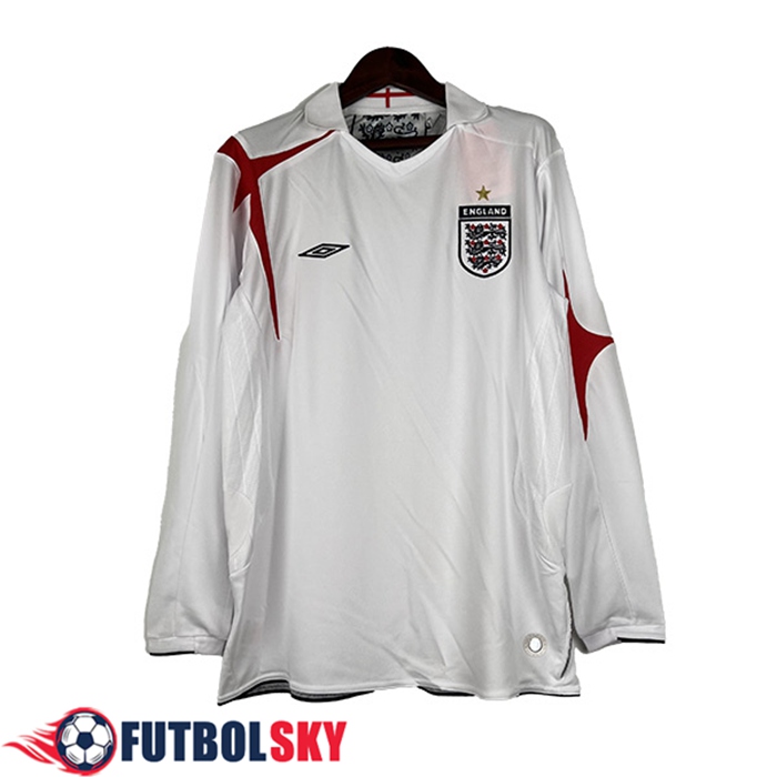 Camisetas De Futbol Inglaterra Retro Primera Manga Larga 2006/2007