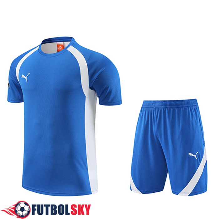 Camiseta Entrenamiento + Cortos Puma Azul 2023/2024
