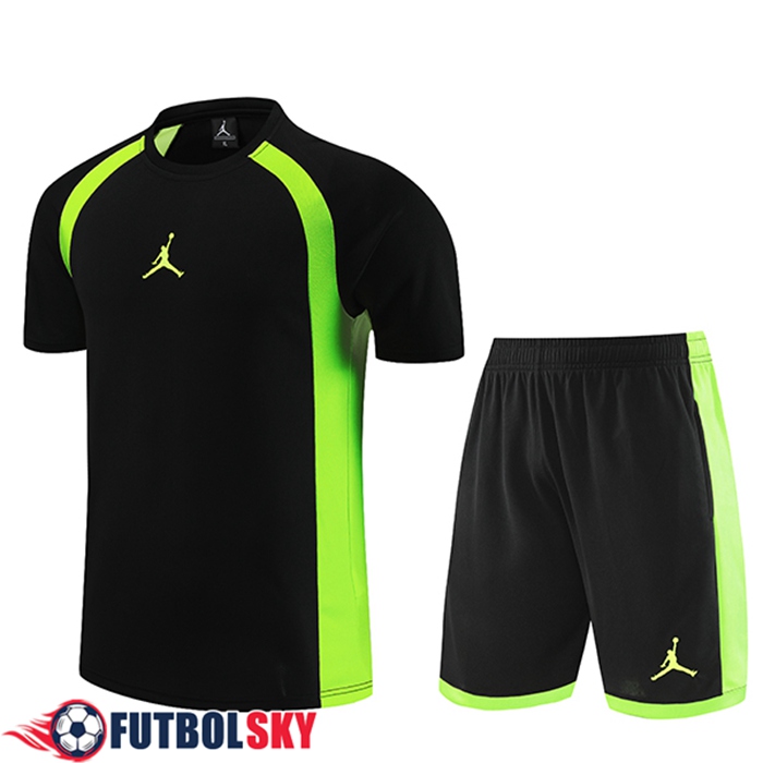 Camiseta Entrenamiento + Cortos Jordan Negro 2023/2024