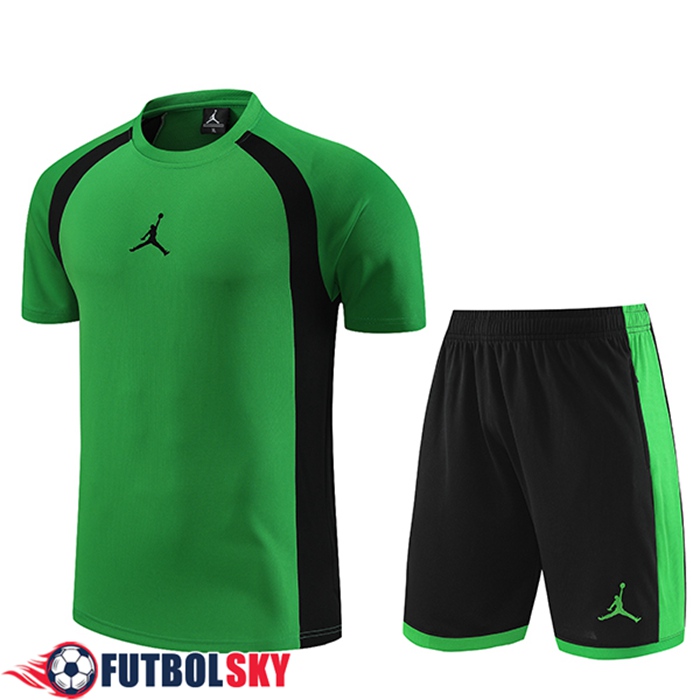 Camiseta Entrenamiento + Cortos Jordan Verde 2023/2024