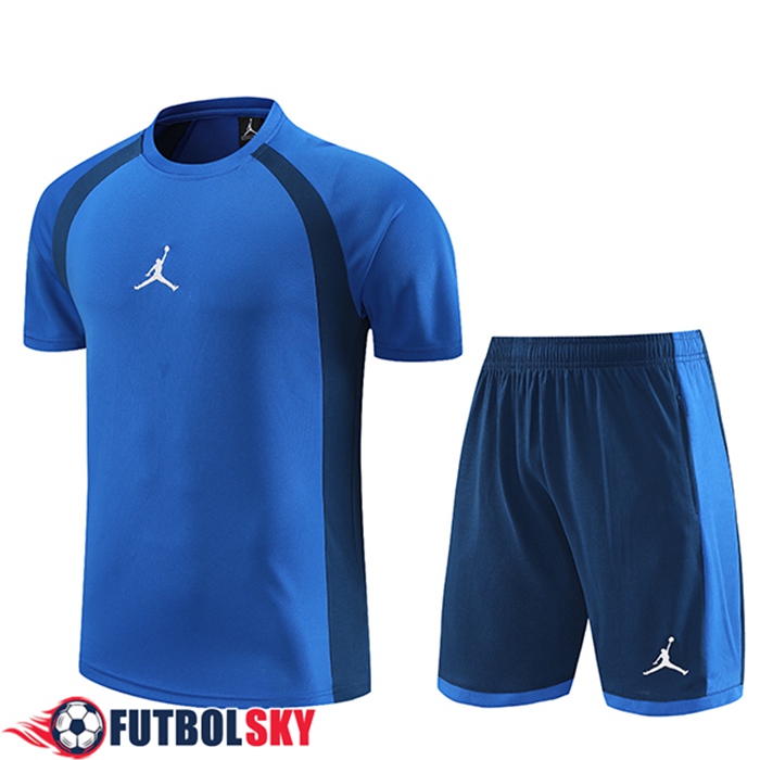 Camiseta Entrenamiento + Cortos Jordan Azul 2023/2024
