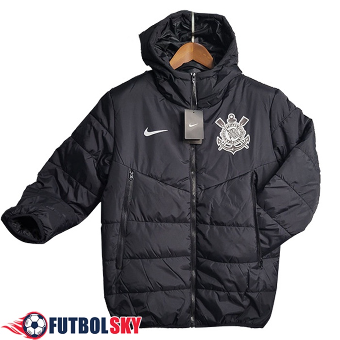 Chaqueta Con Capucha Corinthians Negro 2023/2024