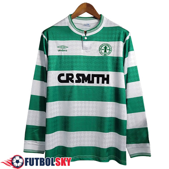 Camisetas De Futbol Celtic FC Retro Primera Manga Largas 1987/1988