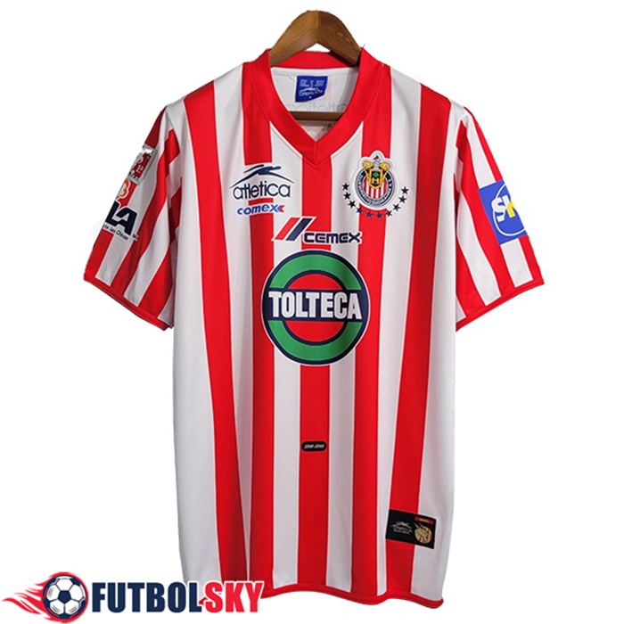 Camisetas De Futbol CD Guadalajara Retro Primera 2001/2002