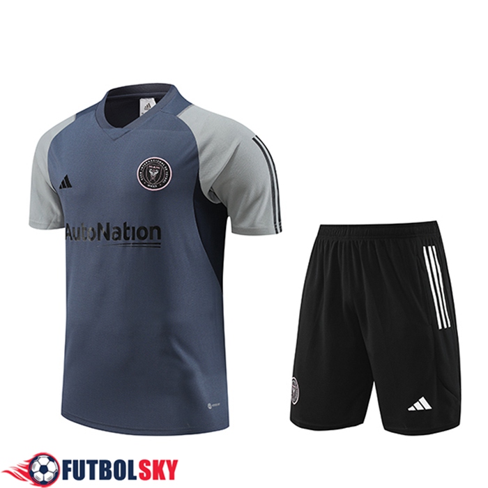 Camiseta Entrenamiento + Cortos Inter Miami CF Gris 2023/2024