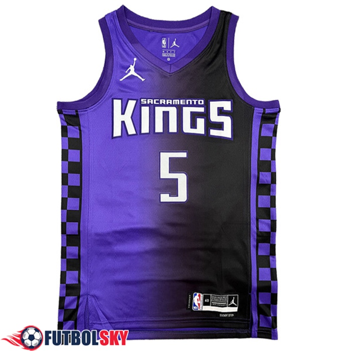 Camisetas Sacramento Kings (FOX #5) 2023/24 Violeta