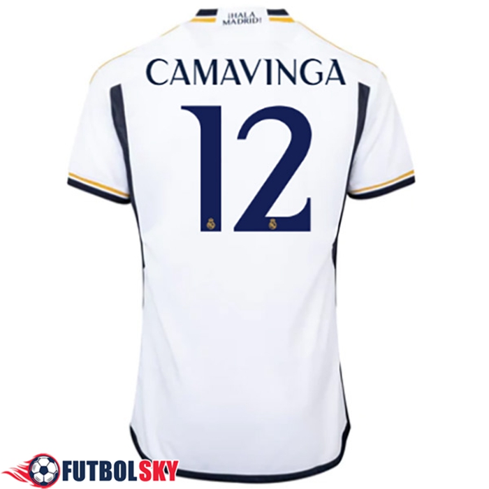 2023/24 Tricouri de fotbal Real Madrid Tricou Acasa NO 12 Camavinga Kits