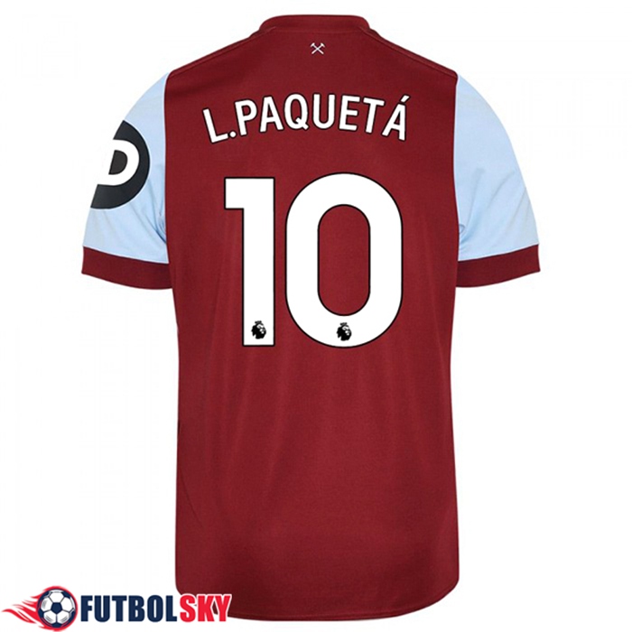 Camisetas De Futbol West Ham (L. PAQUETÁ #10) 2023/2024 Primera