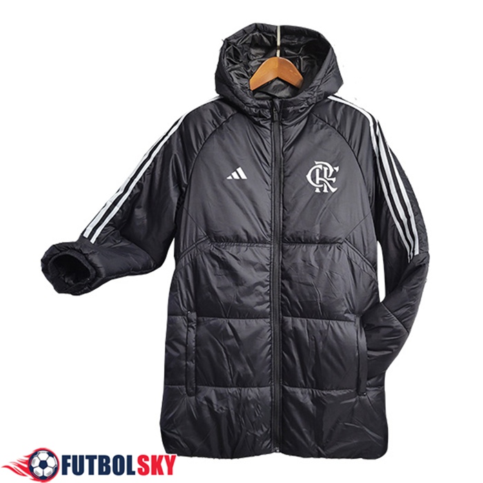 Nueva Plumas Con Capucha Flamengo Blanco 2023/2024 -02