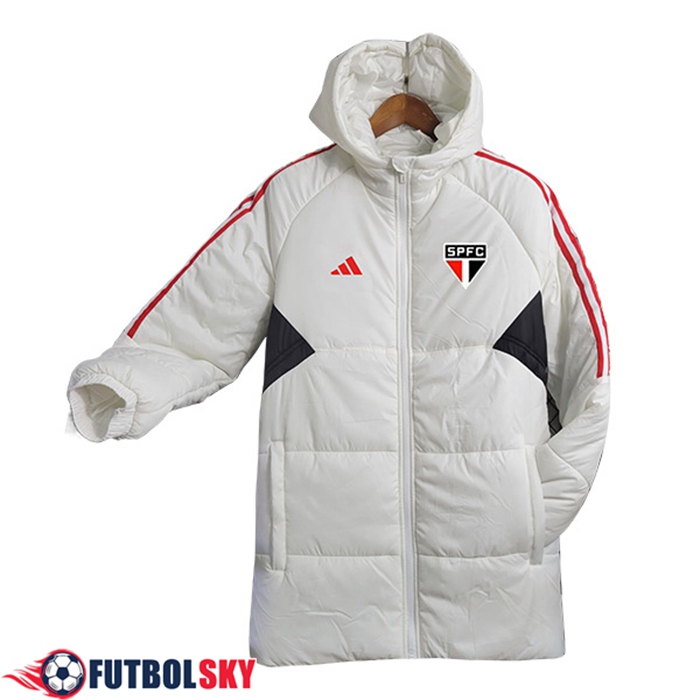 Nueva Plumas Con Capucha Sao Paulo FC Blanco 2023/2024