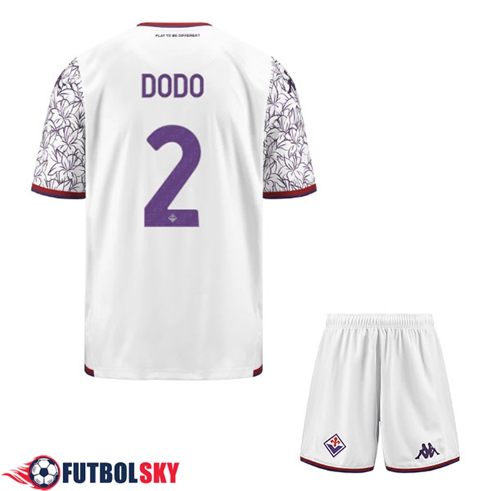 Camisetas De Futbol ACF Fiorentina (DODO #2) Ninos 2023/2024 Segunda