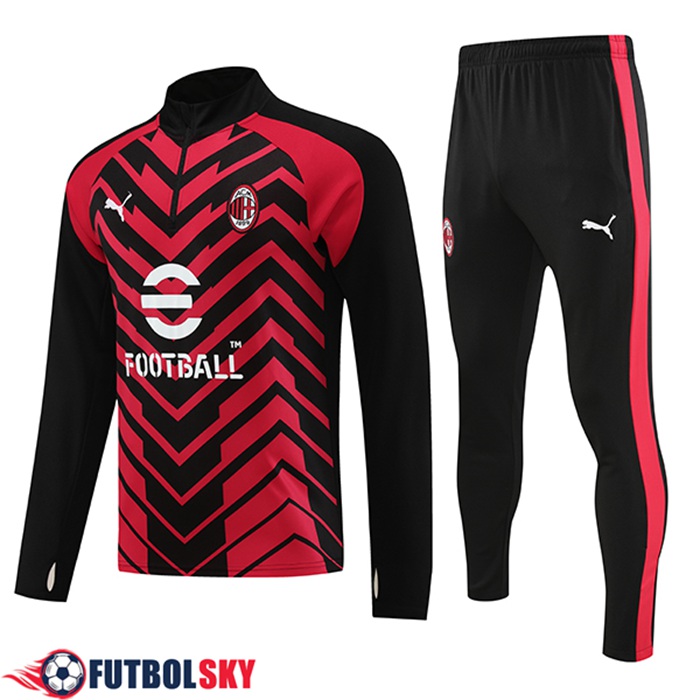 Comprar Chandal Equipos De Futbol AC Milan Rojo/Negro 2023/2024 Online