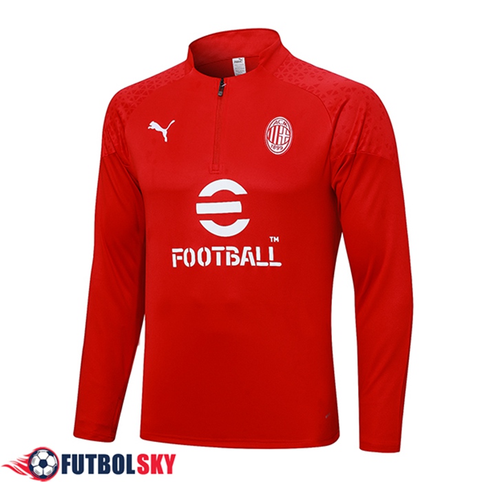 Sudadera De Entrenamiento AC Milan Rojo 2023/2024
