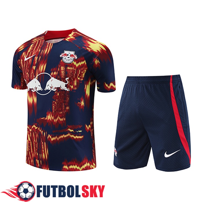 Camiseta Entrenamiento + Cortos RB Leipzig Azul/Rojo 2023/2024