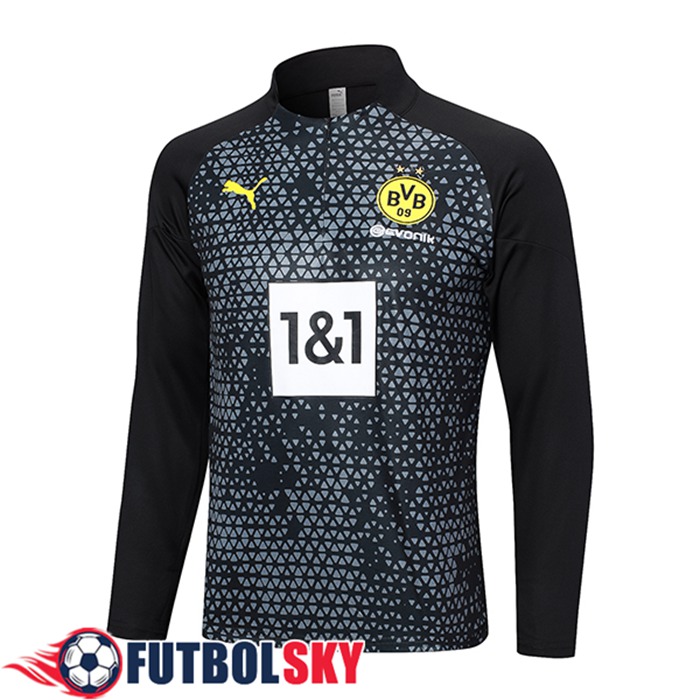 Sudadera De Entrenamiento Dortmund Negro 2023/2024 -02