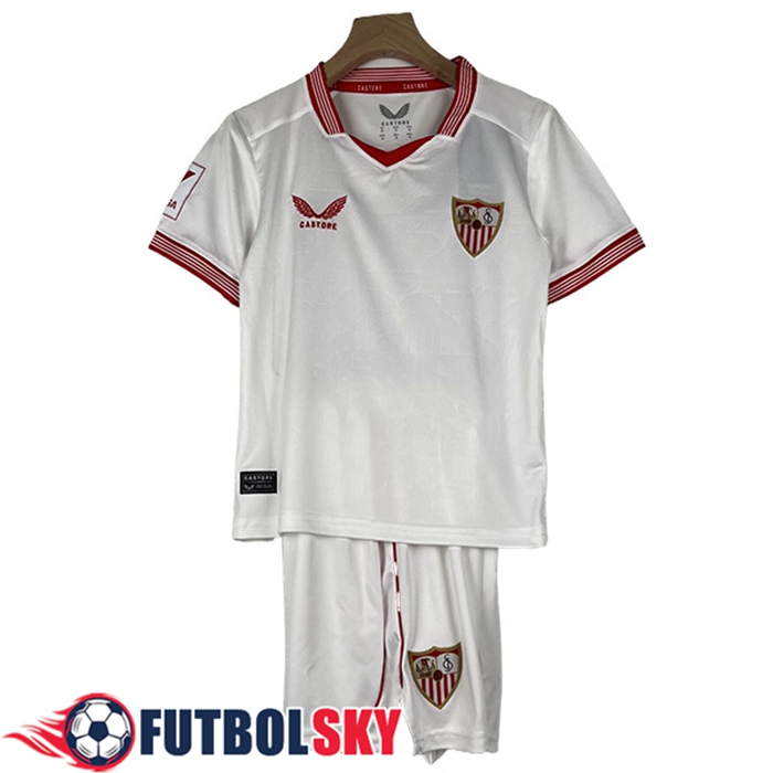Camisetas De Futbol Sevilla FC Ninos Primera 2023/2024