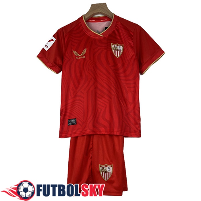 Camisetas De Futbol Sevilla FC Ninos Segunda 2023/2024