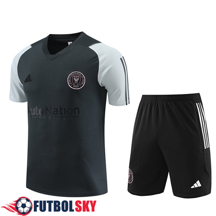 Camiseta Entrenamiento + Cortos Inter Miami CF Gris Oscuro 2023/2024