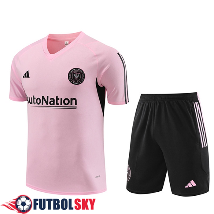 Camiseta Entrenamiento + Cortos Inter Miami CF Rosa 2023/2024 -02