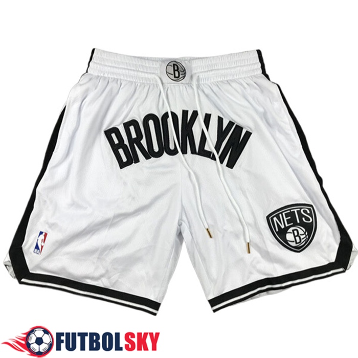 Cortos NBA Brooklyn Nets 2023/24 Negro/Blanco
