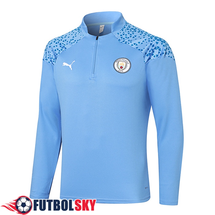 Sudadera De Entrenamiento Manchester City Azul 2023/2024 -02