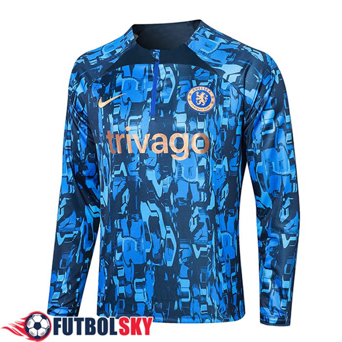 Sudadera De Entrenamiento FC Chelsea Azul 2023/2024