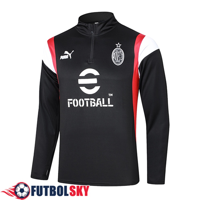 Sudadera De Entrenamiento AC Milan Negro 2023/2024 -02