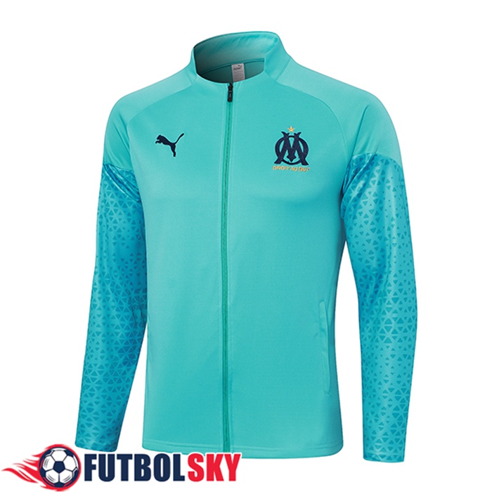 Chaquetas Futbol Marsella Azul Claro 2023/2024