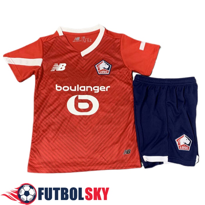 Camisetas De Futbol Lille LOSC Ninos Primera 2023/2024