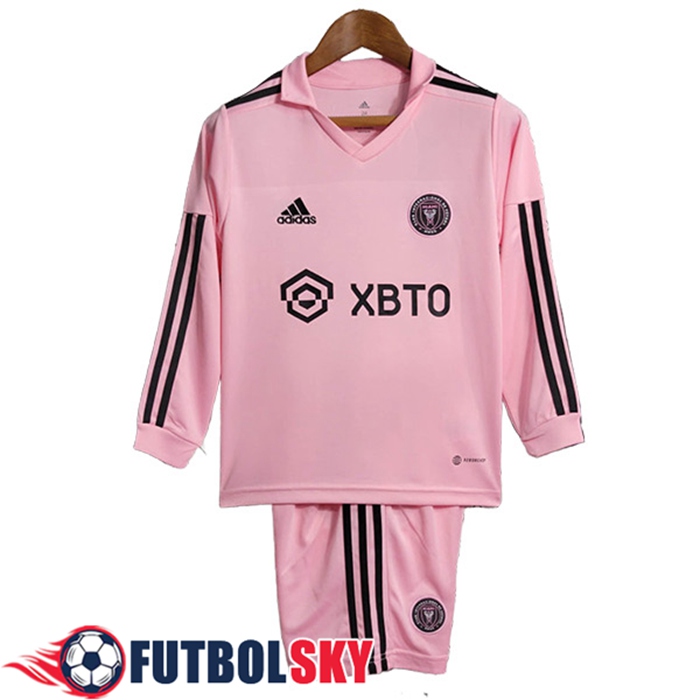 Camisetas De Futbol Inter Miami CF Ninos Primera Manga Larga 2023/2024