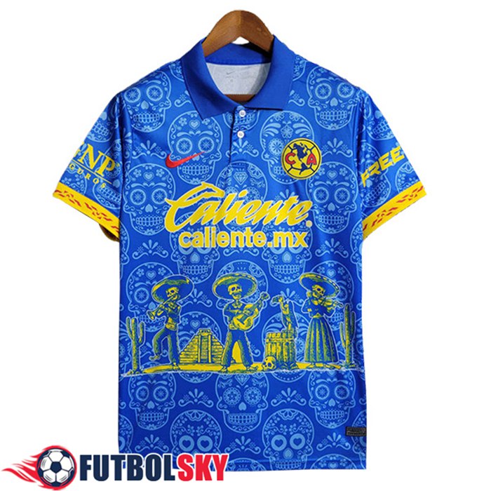 Camiseta Polo Club America Azul 2023/2024