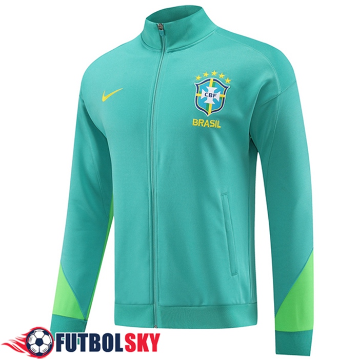 Chaquetas Futbol Brasil Verde/Azul 2023/2024