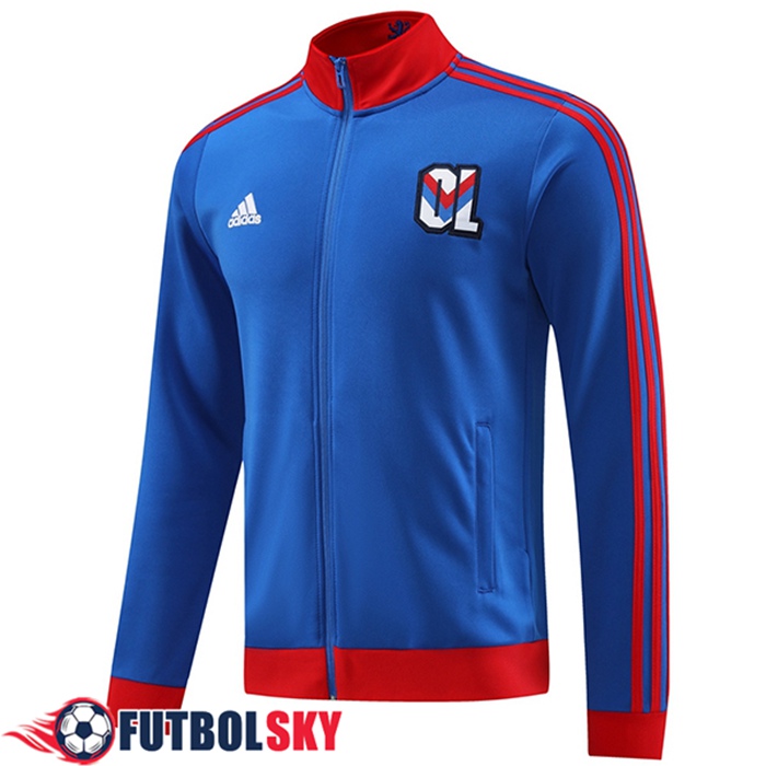 Chaquetas Futbol lyon Rojo/Azul 2023/2024