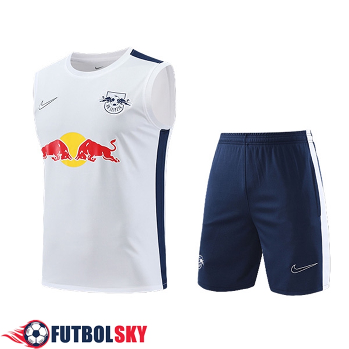 Camiseta Entrenamiento sin mangas + Cortos RB Leipzig Blanco/Azul 2023/2024