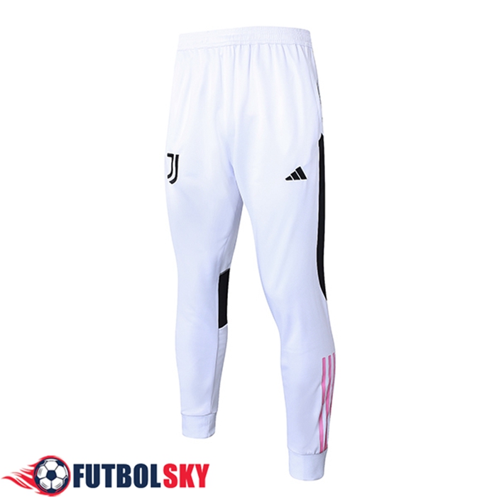 Pantalon Entrenamiento Juventus Blanco/Negro/Rosa 2023/2024