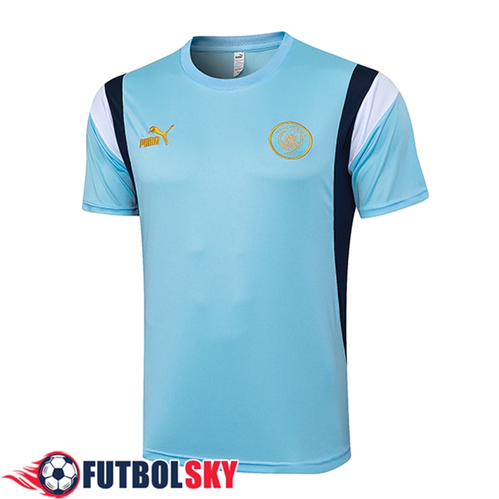 Camiseta Polo Manchester City Azul/Negro 2023/2024