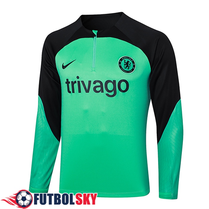Sudadera De Entrenamiento FC Chelsea Verde/Negro 2023/2024