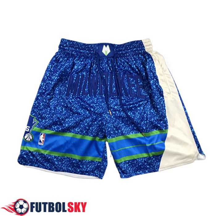 Cortos NBA Milwaukee Bucks 2024/25 Azul/Negro