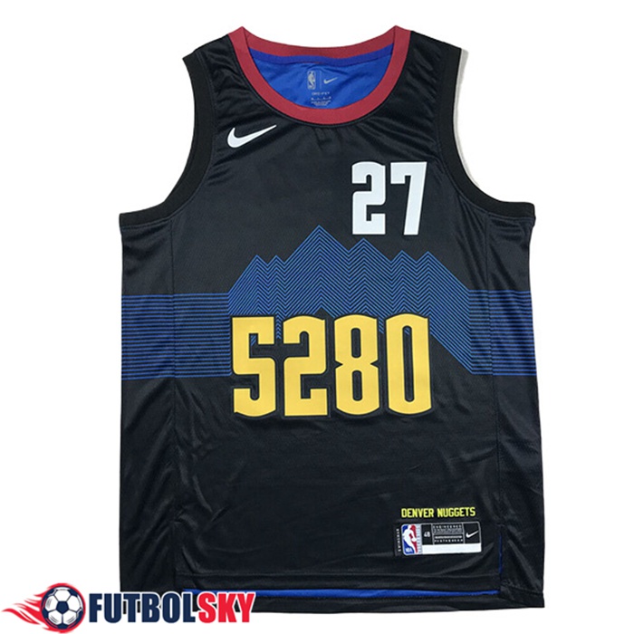 Camisetas Denver Nuggets (MURRAY #27) 2024/25 Negro/Azul
