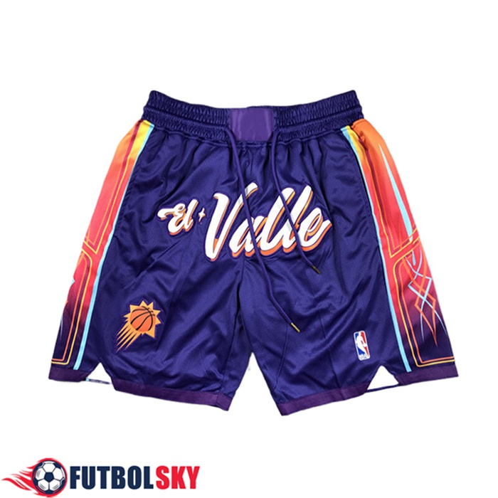 Cortos NBA Phoenix Suns 2024/25 Violeta/Naranja -03