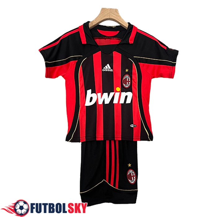 Camisetas De Futbol AC Milan Retro Ninos Primera 2006/2007