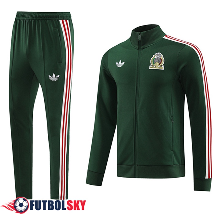 Chandal Equipos De Futbol - Chaqueta México Verde 2024/2025