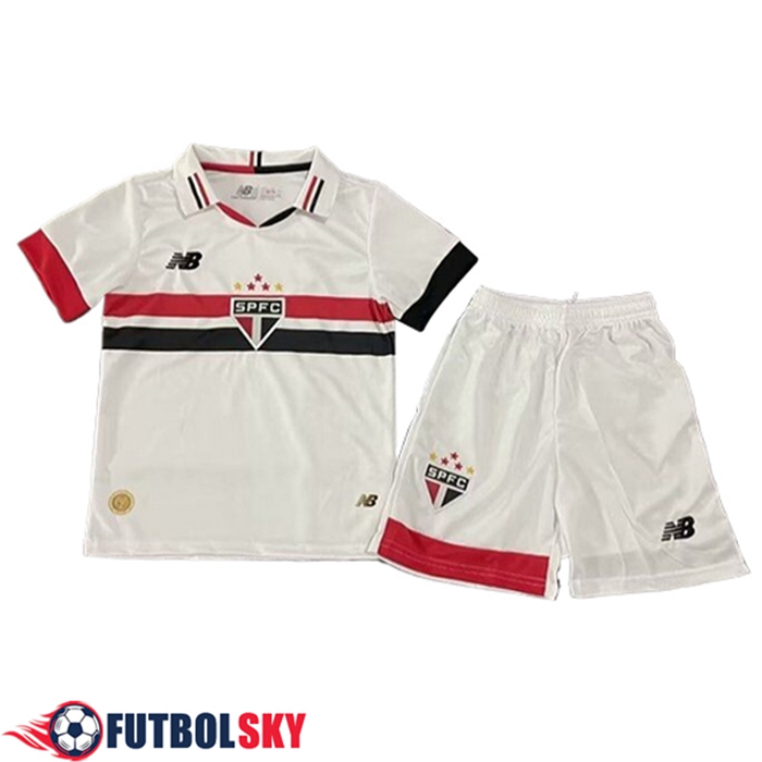 Camisetas De Futbol Sao Paulo FC Ninos Primera 2024/2025