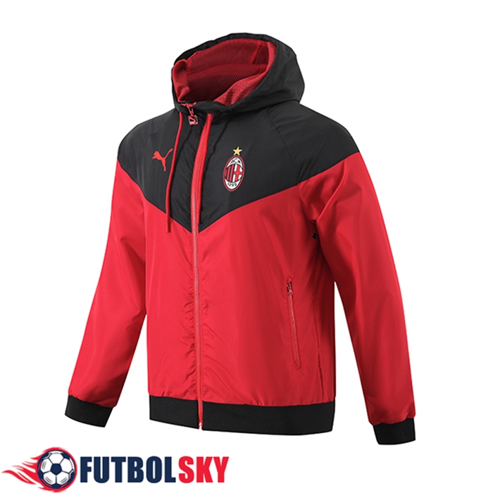 Rompevientos AC Milan Rojo/Negro 2024/2025