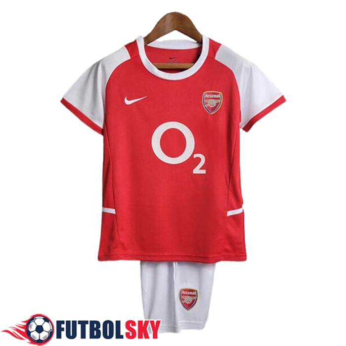 Camisetas De Futbol Arsenal Retro Ninos Primera 2002/2004