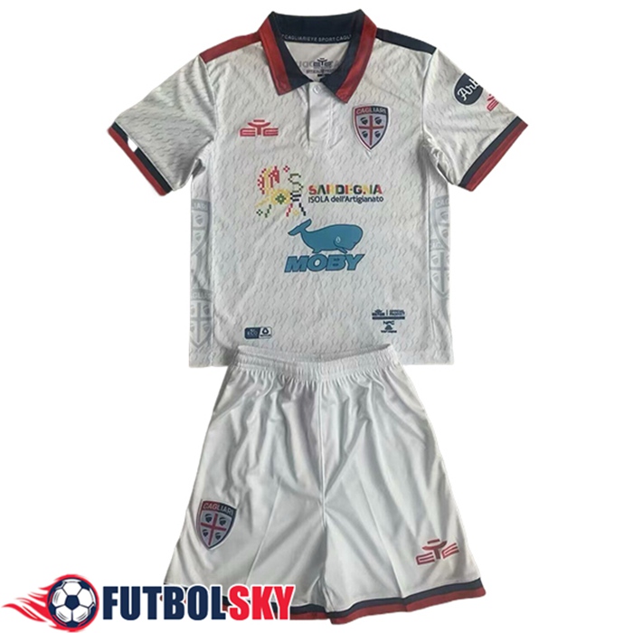 Camisetas De Futbol Cagliari Ninos Segunda 2023/2024