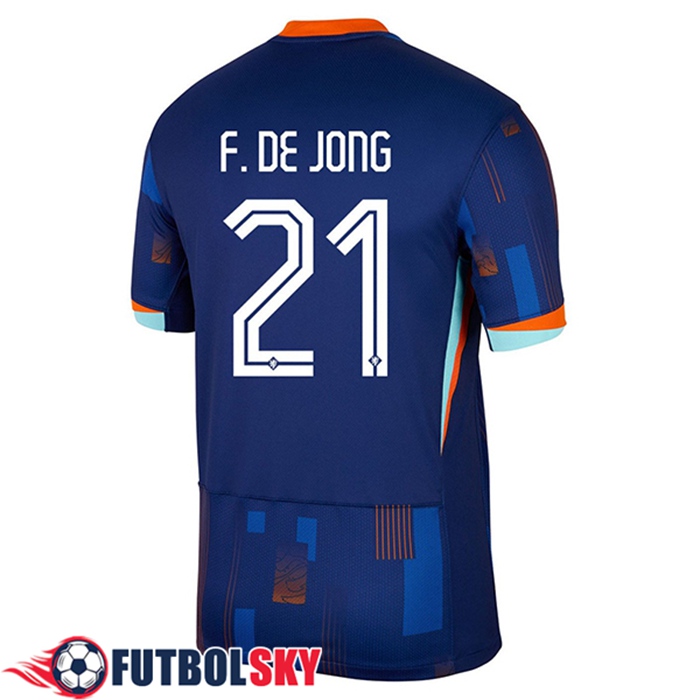 Camiseta Nacional Países Bajos (F.DE JONG #21) Segunda 2024/2025