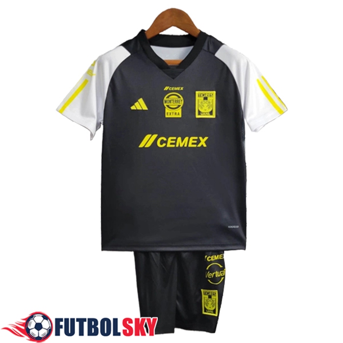 Camisetas De Futbol Tigres UANL Ninos Negro 2023/2024